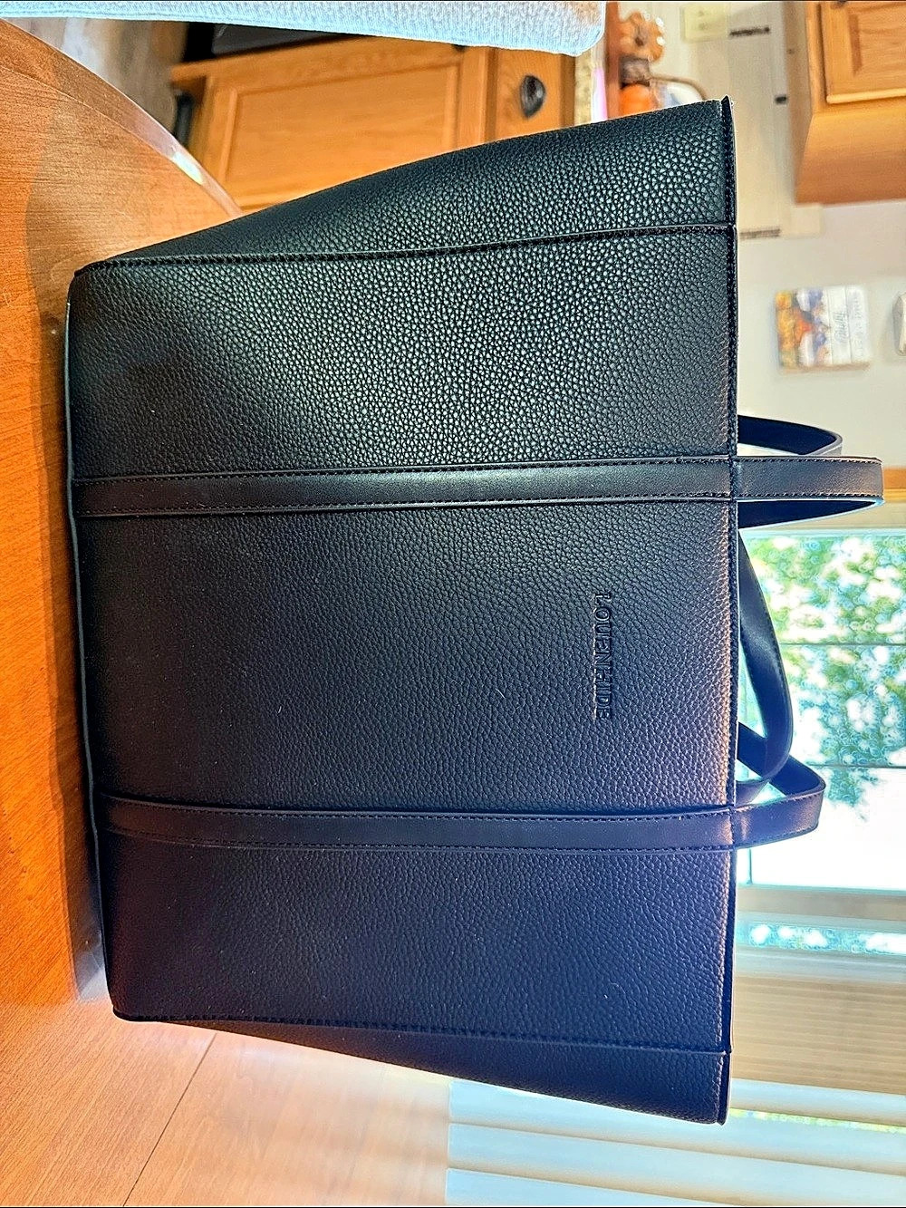 Louenhide Chicago Tote Bag Black Laptop Bag